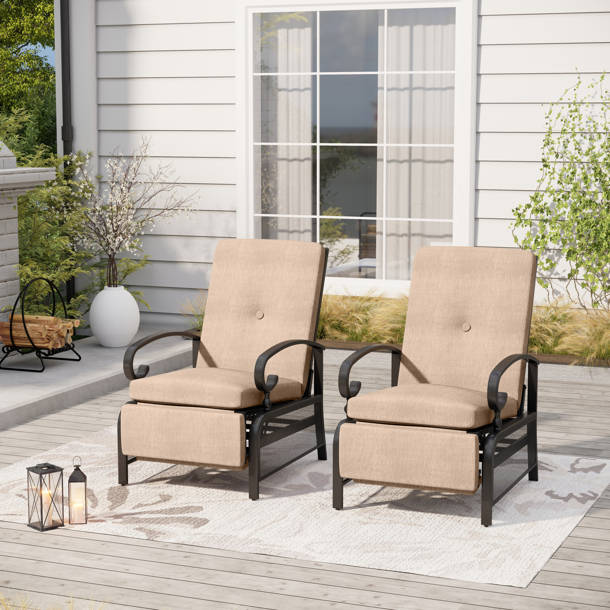 Latitude Run® Aadhira Recliner Patio Chair with Cushions & Reviews